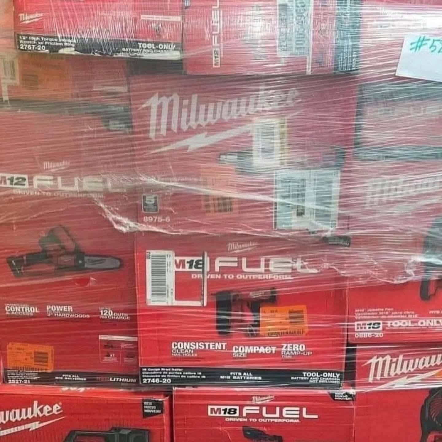 Wholesale 100% Milwaukee Pallet - Milwaukee M18 FUEL Drill Kits, Impact Wrenches, M18 Batteries, Packout - Home Depot Overstock | PalletReturnsUK - Image 2