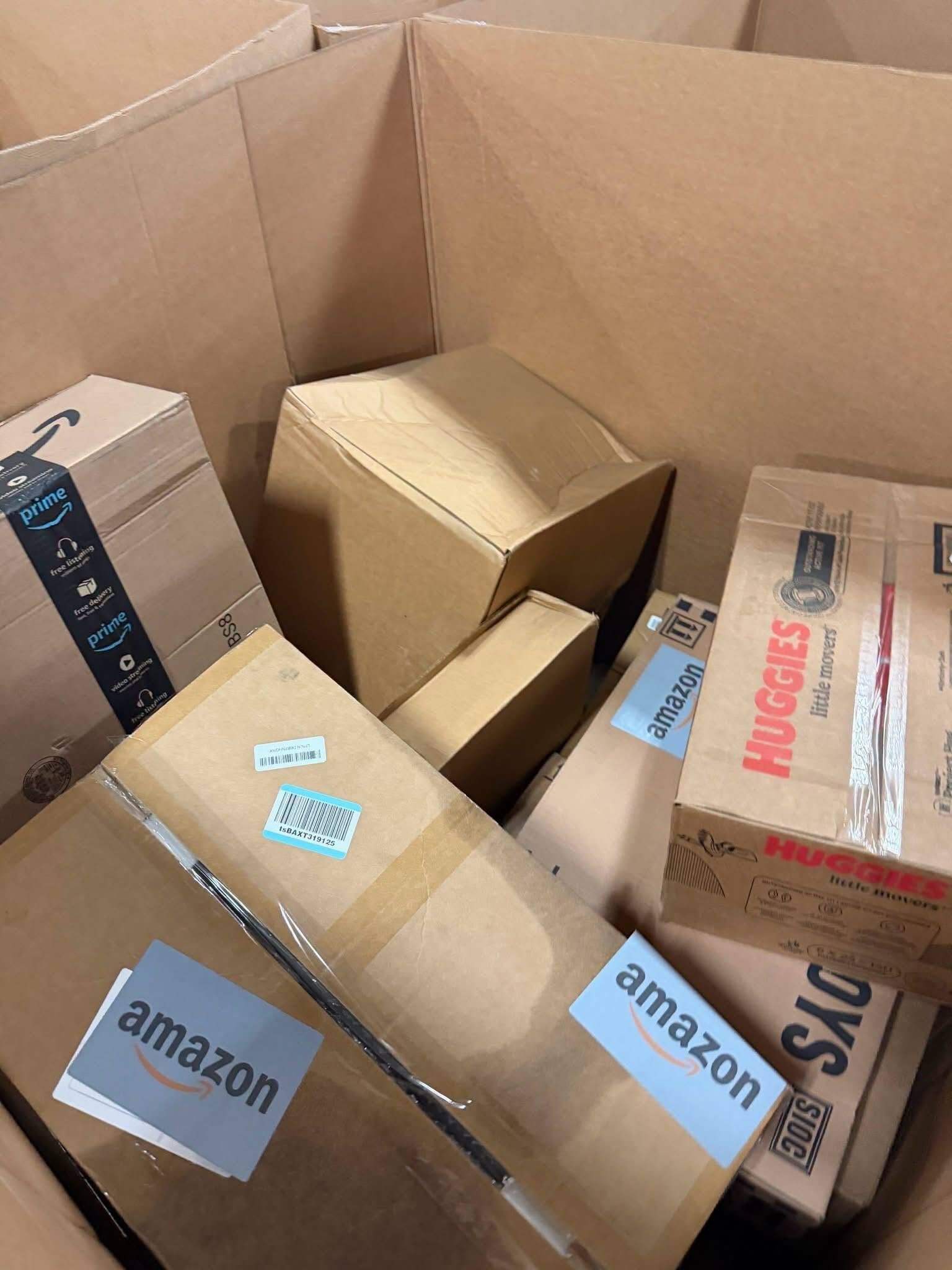 Amazon Mystery Box Pallet - Mixed Amazon Returns - MED-L / MED-LE - Unopened Customer Returns | PalletReturnsUK