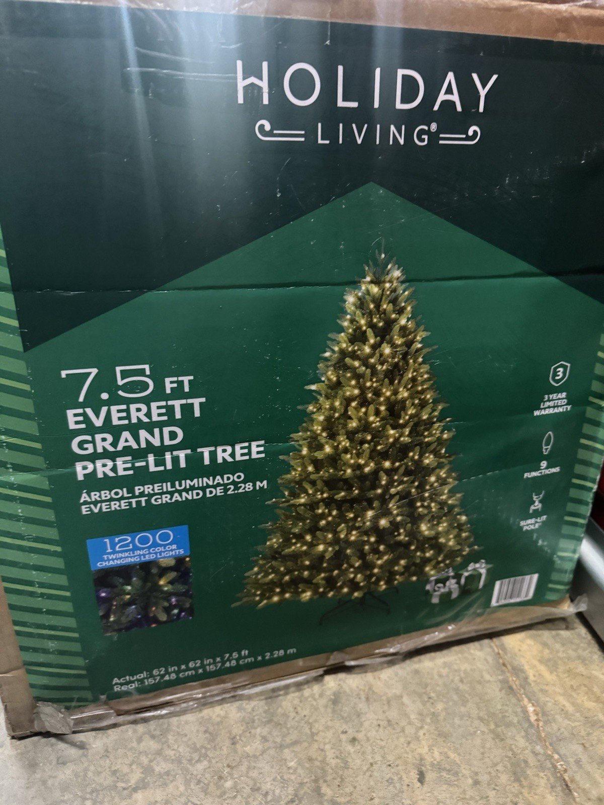 7.5ft artificial christmas tree - Image 2